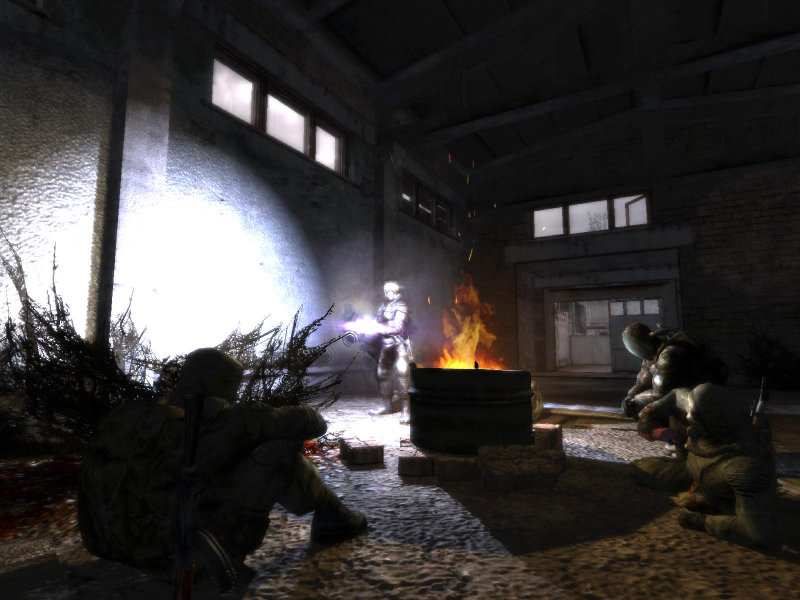 Сталкеры на привале.